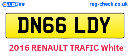 DN66LDY are the vehicle registration plates.