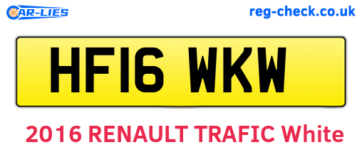 HF16WKW are the vehicle registration plates.