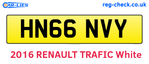 HN66NVY are the vehicle registration plates.