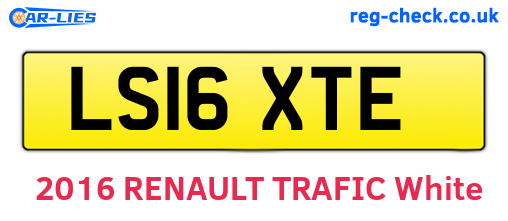 LS16XTE are the vehicle registration plates.
