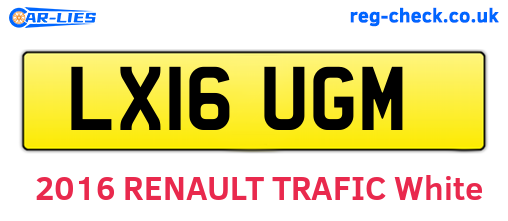 LX16UGM are the vehicle registration plates.