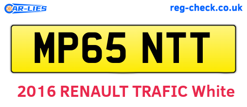 MP65NTT are the vehicle registration plates.