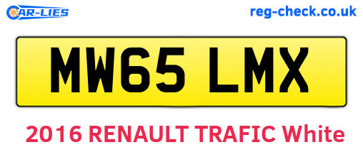 MW65LMX are the vehicle registration plates.