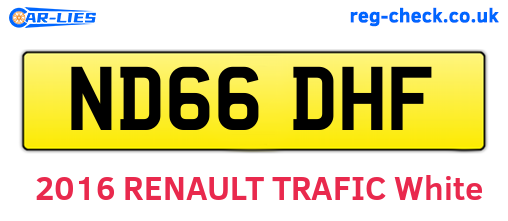 ND66DHF are the vehicle registration plates.