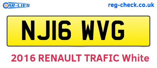 NJ16WVG are the vehicle registration plates.