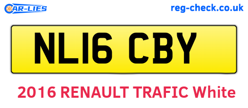NL16CBY are the vehicle registration plates.