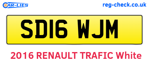 SD16WJM are the vehicle registration plates.