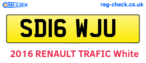 SD16WJU are the vehicle registration plates.
