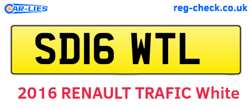 SD16WTL are the vehicle registration plates.