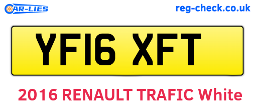 YF16XFT are the vehicle registration plates.