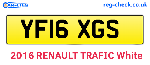 YF16XGS are the vehicle registration plates.