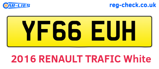 YF66EUH are the vehicle registration plates.