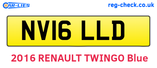NV16LLD are the vehicle registration plates.
