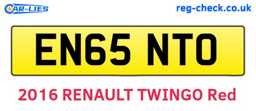 EN65NTO are the vehicle registration plates.