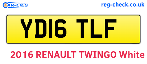 YD16TLF are the vehicle registration plates.