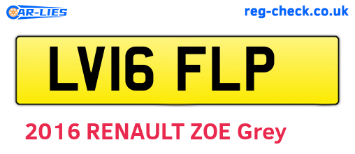 LV16FLP are the vehicle registration plates.