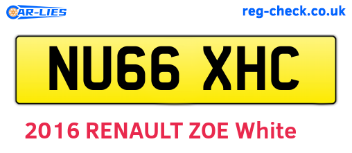 NU66XHC are the vehicle registration plates.
