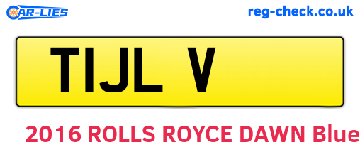 T1JLV are the vehicle registration plates.