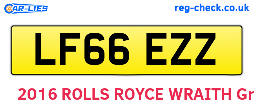 LF66EZZ are the vehicle registration plates.
