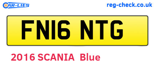 FN16NTG are the vehicle registration plates.