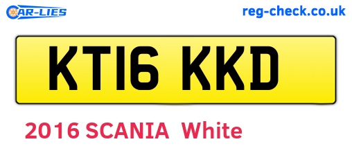 KT16KKD are the vehicle registration plates.