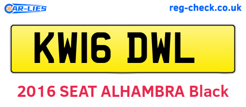 KW16DWL are the vehicle registration plates.