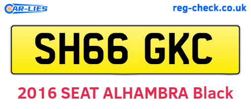 SH66GKC are the vehicle registration plates.