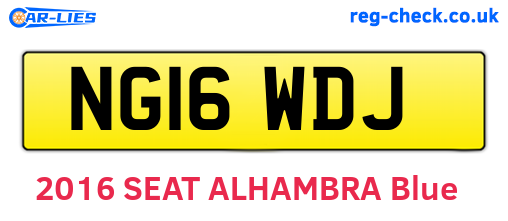 NG16WDJ are the vehicle registration plates.