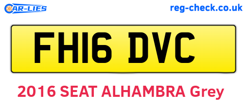 FH16DVC are the vehicle registration plates.