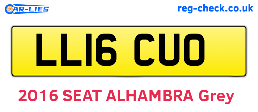 LL16CUO are the vehicle registration plates.