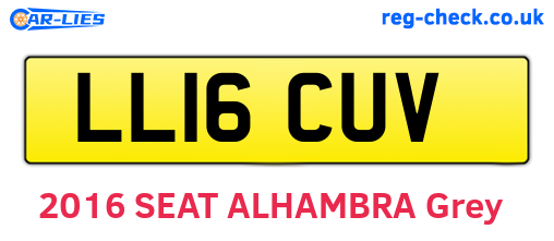 LL16CUV are the vehicle registration plates.