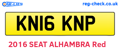 KN16KNP are the vehicle registration plates.
