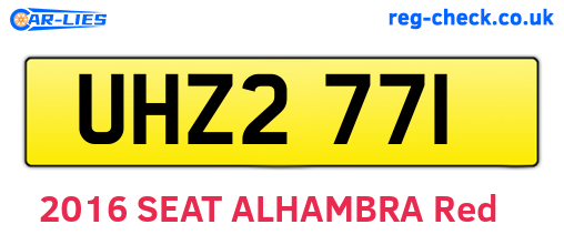 UHZ2771 are the vehicle registration plates.