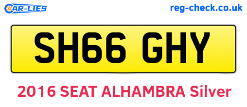 SH66GHY are the vehicle registration plates.