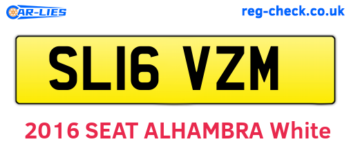 SL16VZM are the vehicle registration plates.