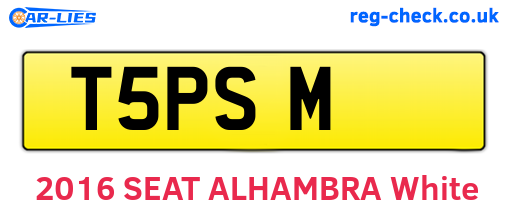 T5PSM are the vehicle registration plates.