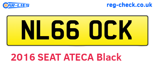 NL66OCK are the vehicle registration plates.