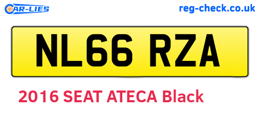NL66RZA are the vehicle registration plates.