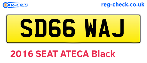 SD66WAJ are the vehicle registration plates.
