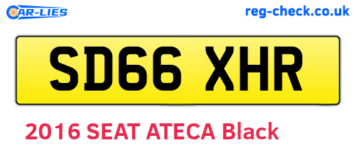 SD66XHR are the vehicle registration plates.