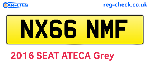 NX66NMF are the vehicle registration plates.