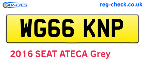 WG66KNP are the vehicle registration plates.