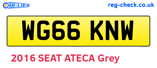 WG66KNW are the vehicle registration plates.