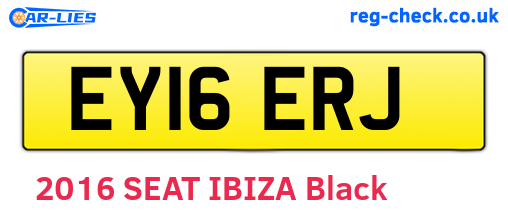 EY16ERJ are the vehicle registration plates.