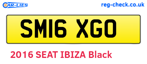 SM16XGO are the vehicle registration plates.