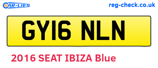 GY16NLN are the vehicle registration plates.