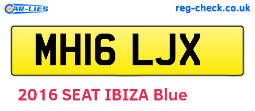 MH16LJX are the vehicle registration plates.