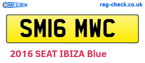 SM16MWC are the vehicle registration plates.