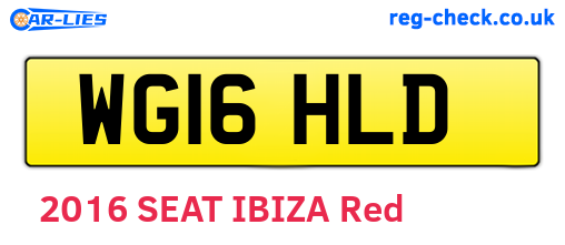 WG16HLD are the vehicle registration plates.