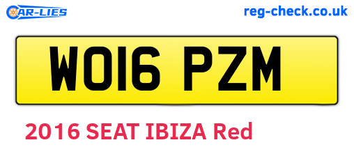 WO16PZM are the vehicle registration plates.